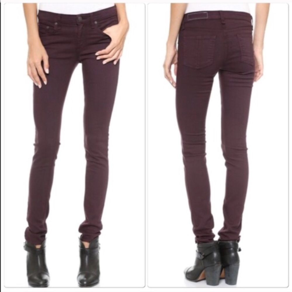 • Rag & Bone • The Skinny Jeans Plum Purple 26